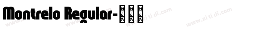 Montrelo Regular字体转换